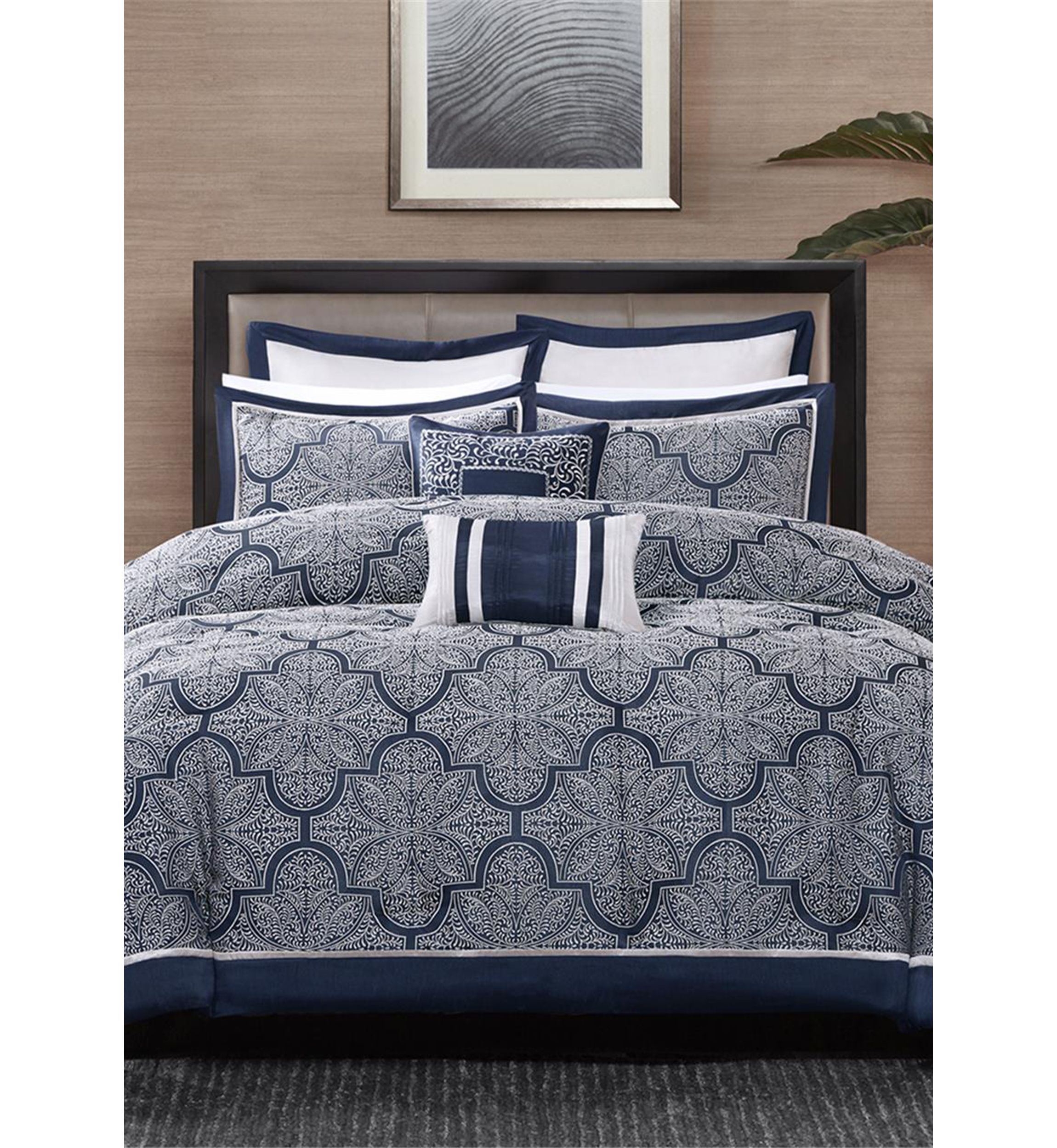 Medina 8-Piece Jacquard Comforter Set