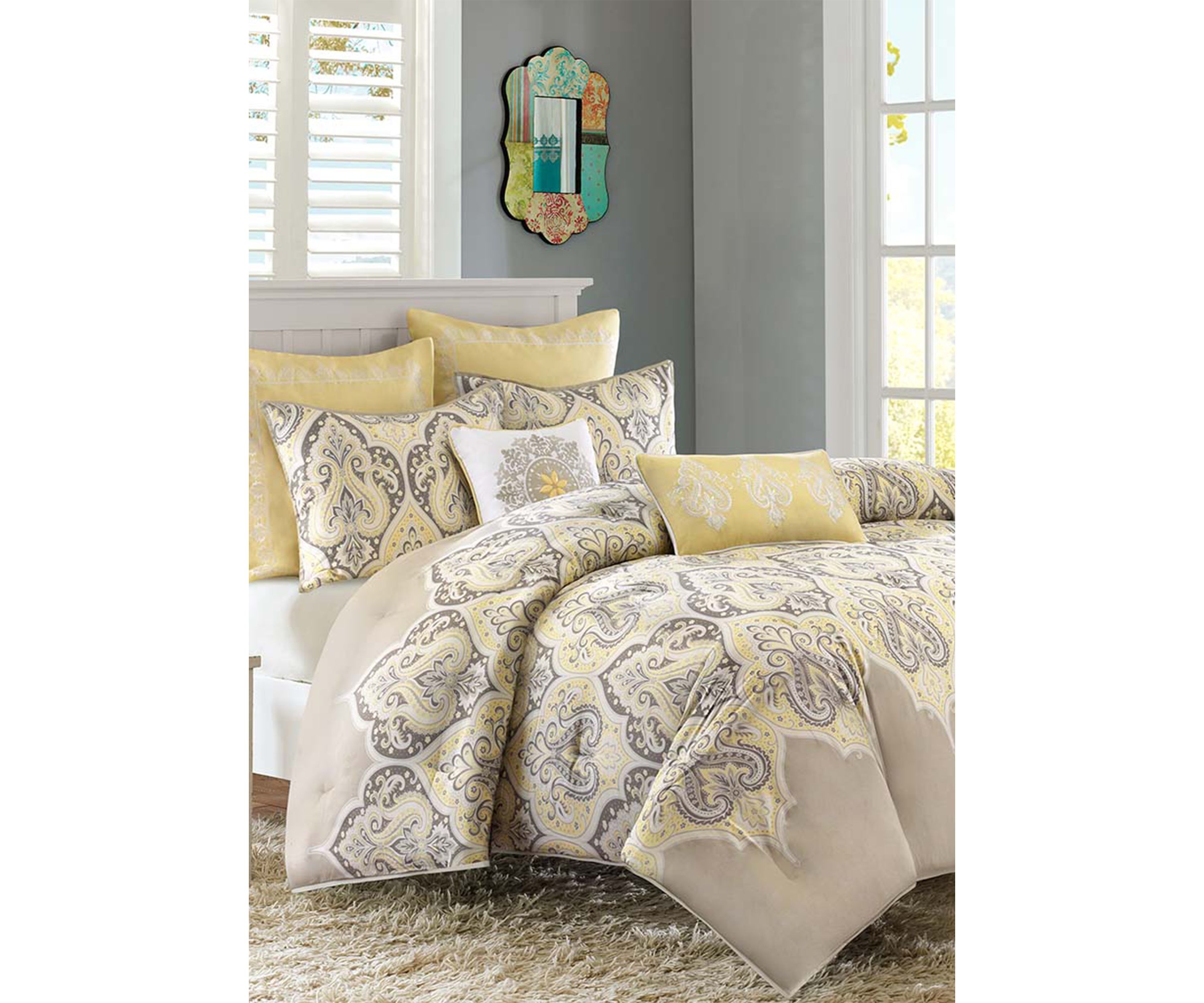 Nisha Comforter Set- Yellow
