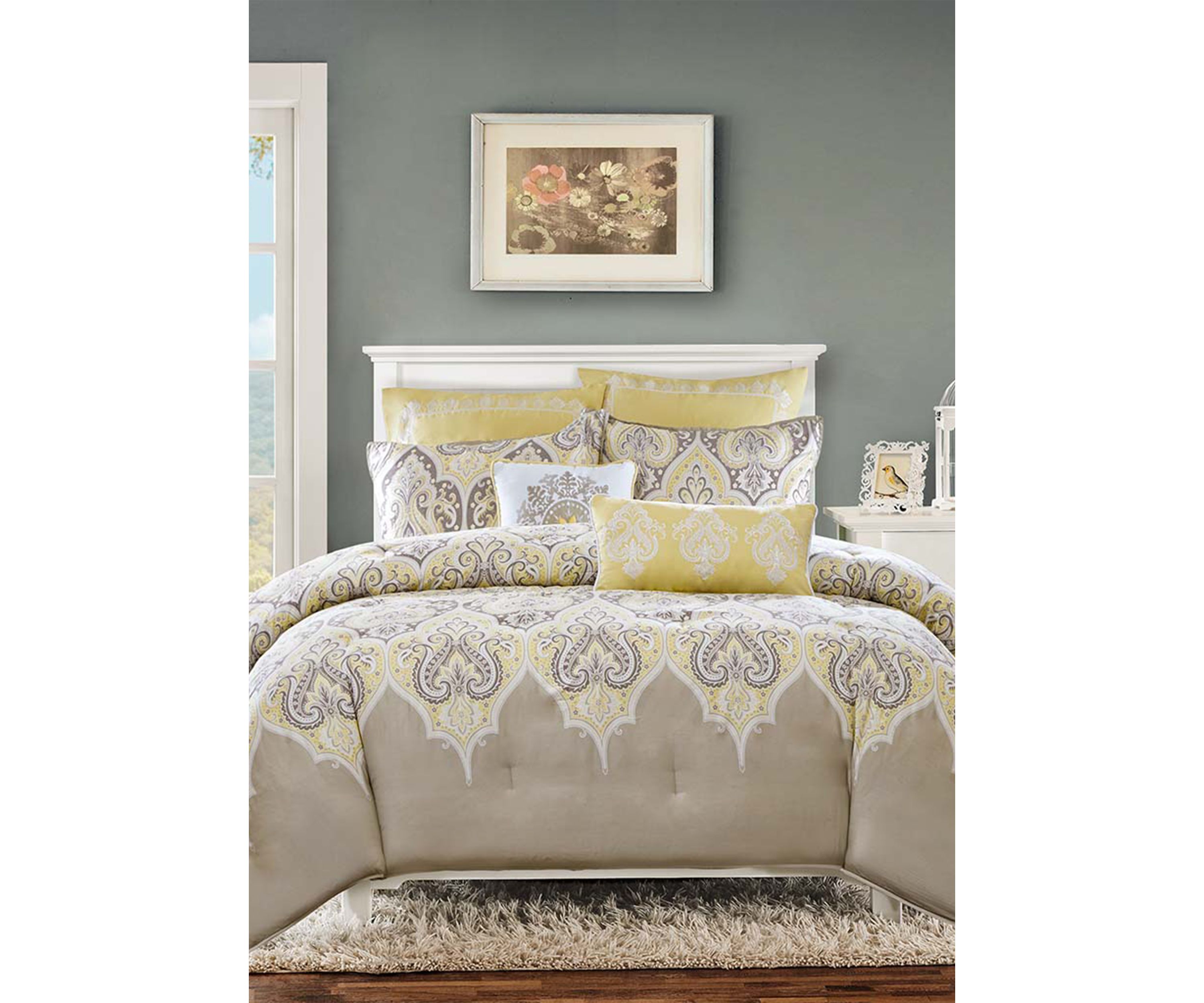 Nisha Comforter Set- Yellow