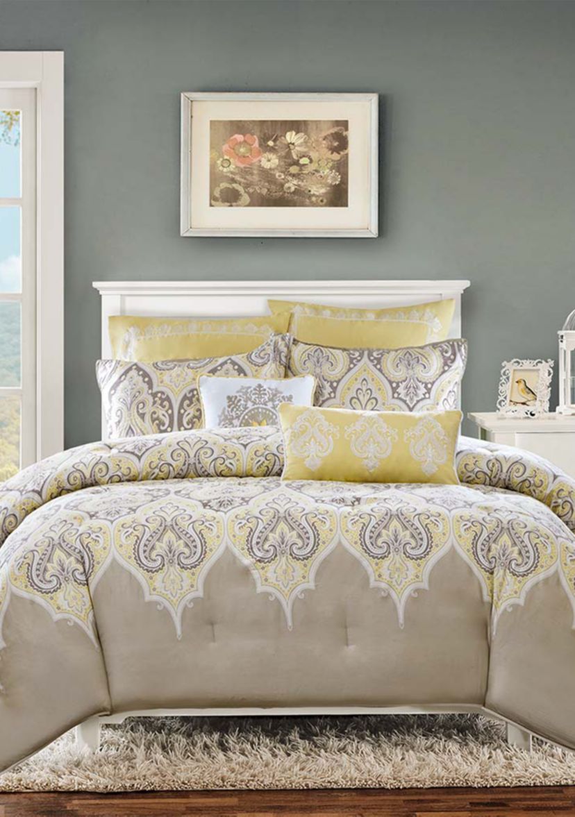 Nisha Comforter Set- Yellow