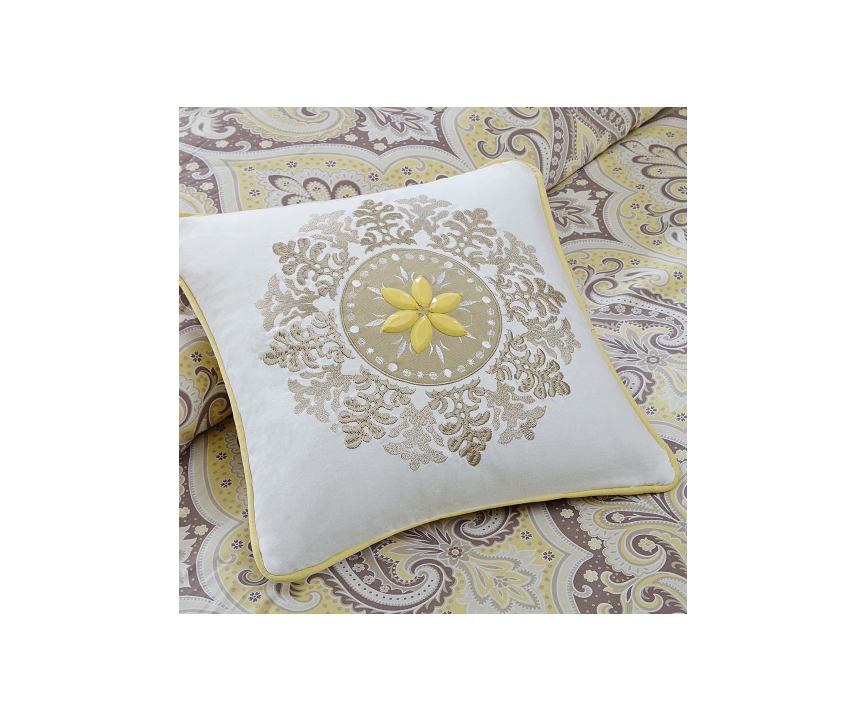 Nisha Comforter Set- Yellow