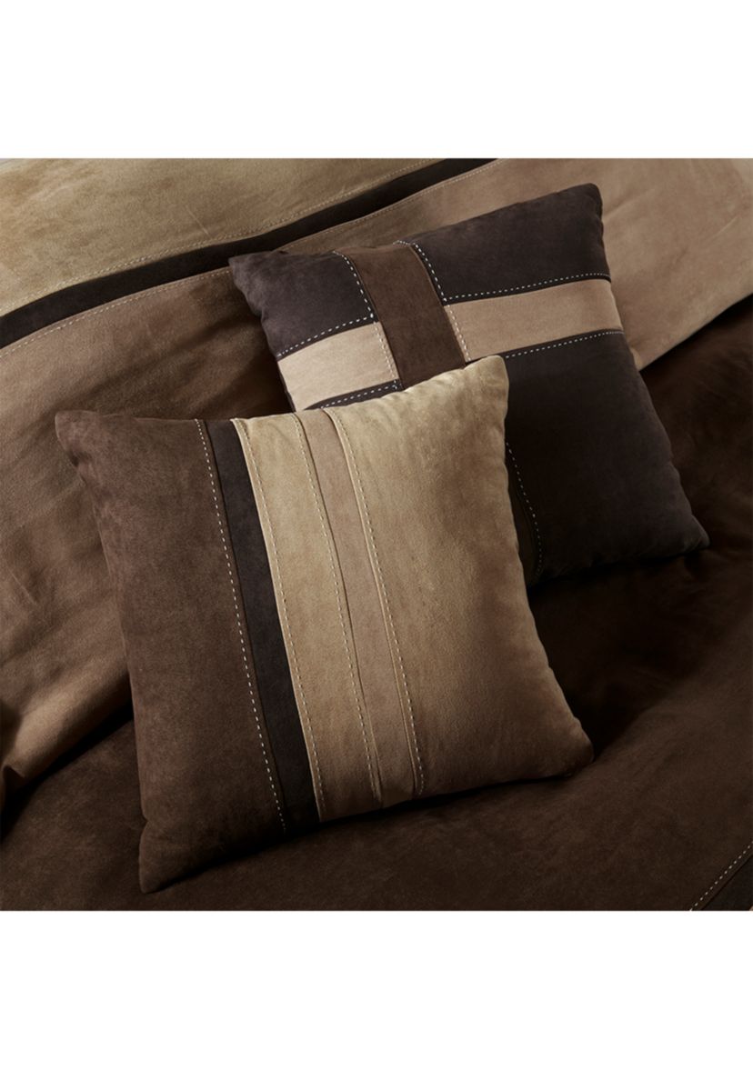 Palisades 7 Piece Comforter Set- Brown