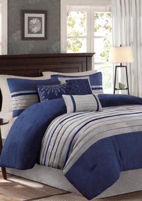 Palmer Comforter Set-Blue