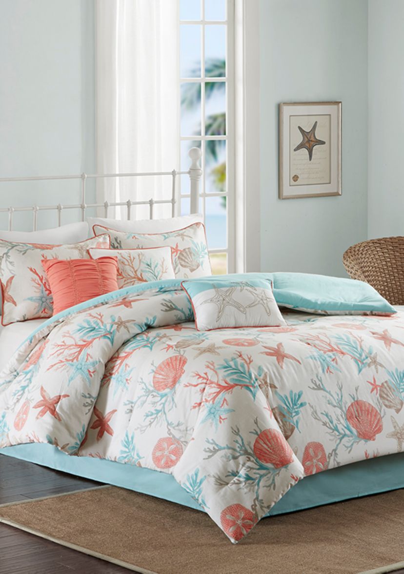 Pebble Beach 7 Piece Cotton Sateen Comforter Set