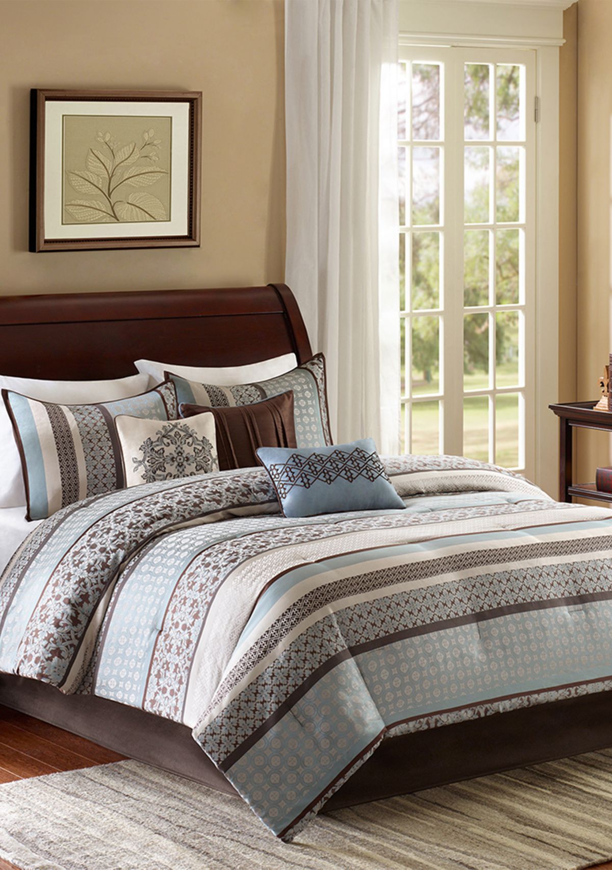 Princeton 7-Piece Blue Comforter Set