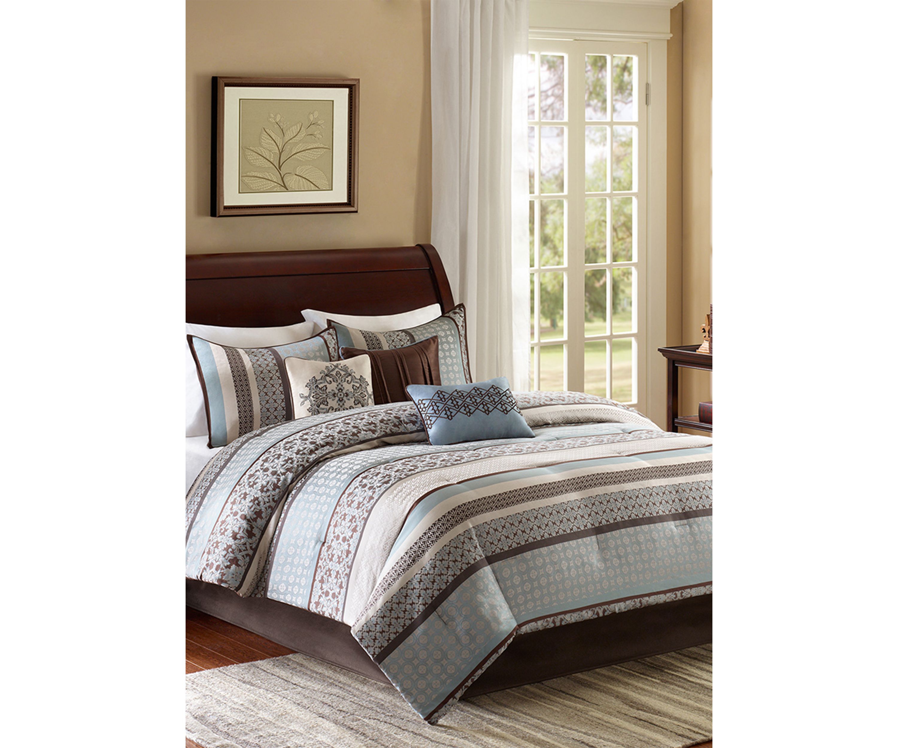 Princeton 7-Piece Blue Comforter Set