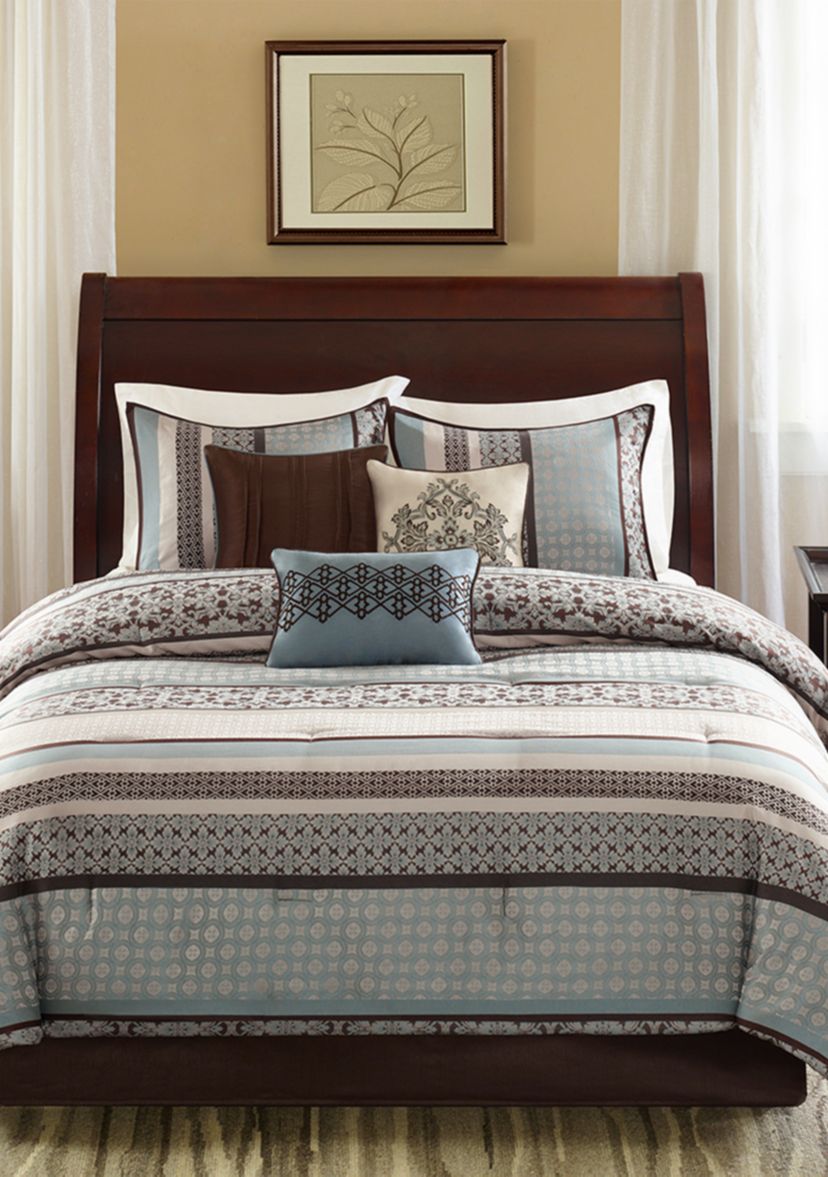 Princeton 7-Piece Blue Comforter Set