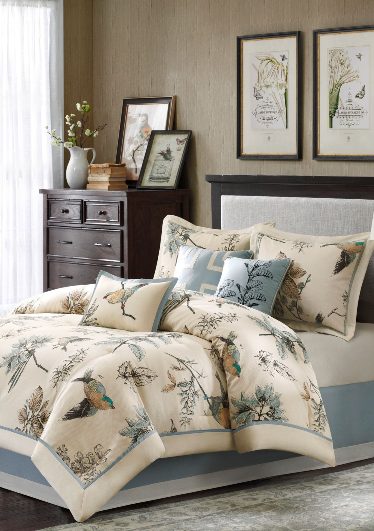 Quincy 7-Piece Khaki Comforter Set