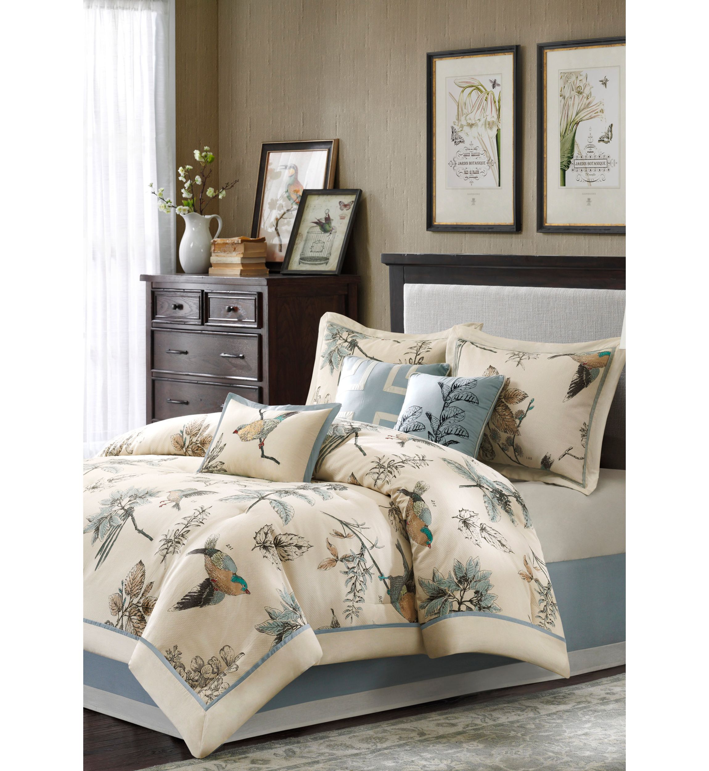 Quincy 7-Piece Khaki Comforter Set