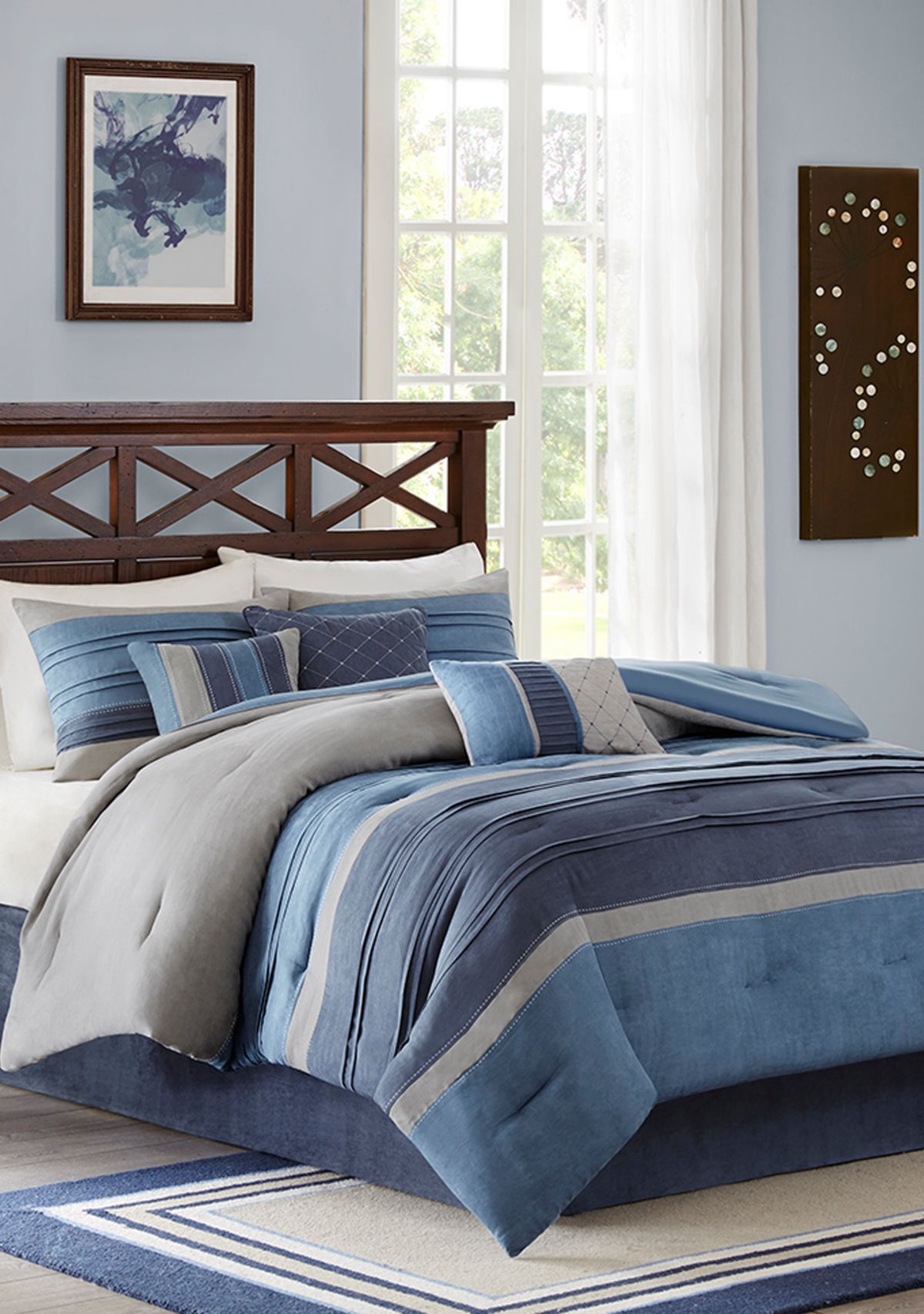 Collins 7-Piece Navy Comforter Set