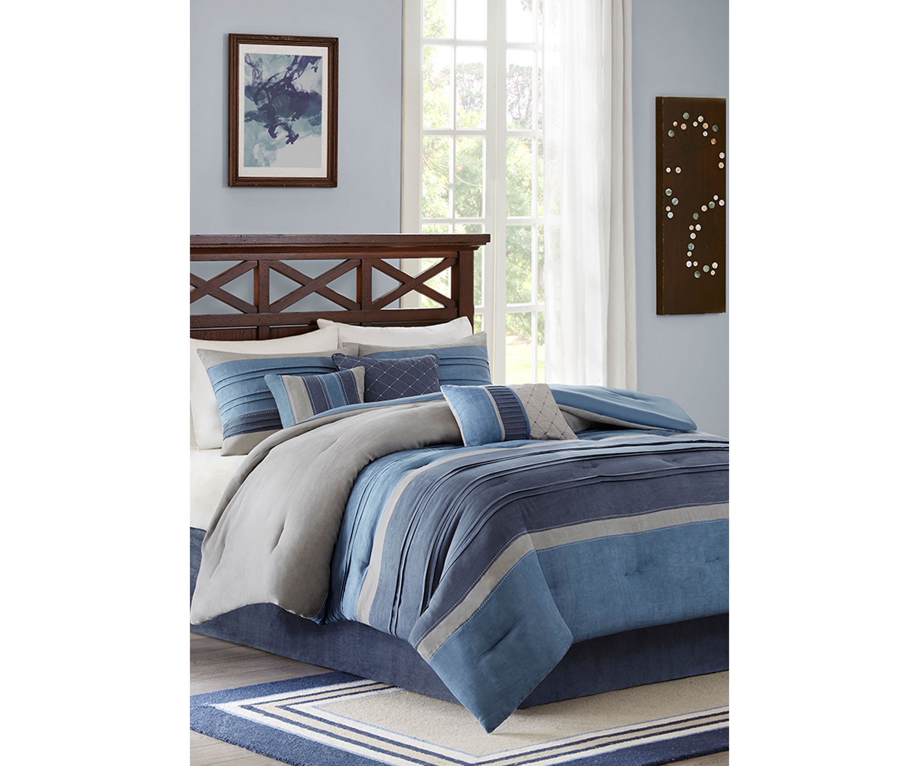 Collins 7-Piece Navy Comforter Set