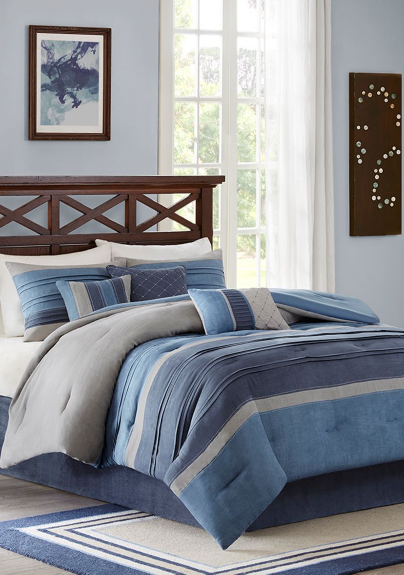 Collins 7-Piece Navy Comforter Set