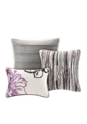 Madison Park Serena 7 Piece Grey Comforter Set Belk