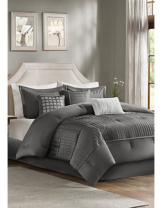 Madison Park Trinity 7 Piece Grey Comforter Set Belk
