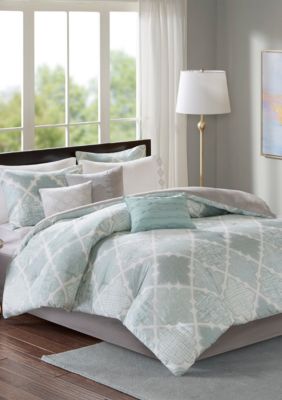 Madison Park Cadence 9 Piece Cotton Sateen Comforter Set Belk
