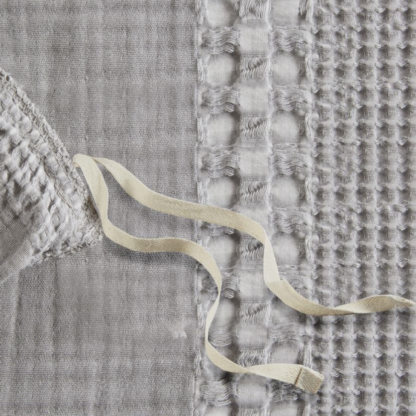 Darby 3 Piece Cotton Gauze Waffle Weave Duvet Cover Set