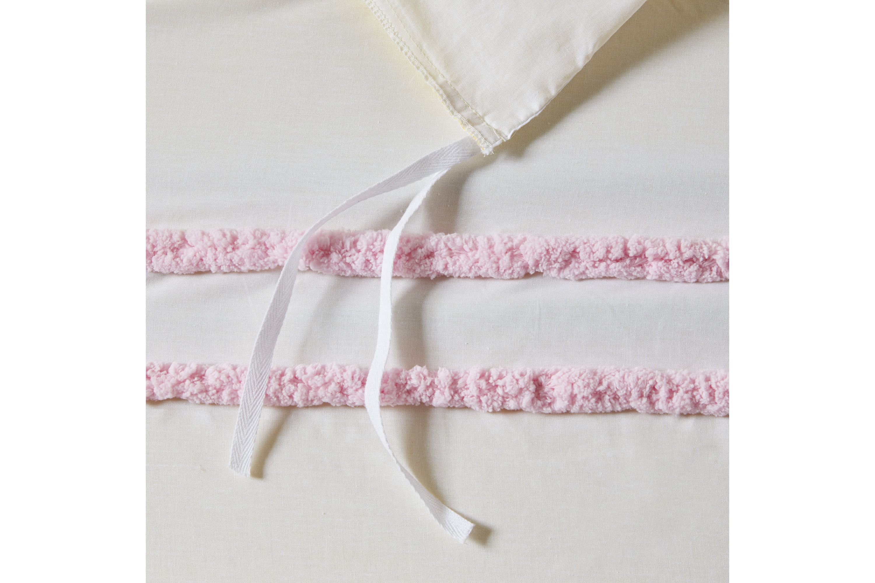 Haisley Cotton Duvet Cover Set with Chenille Trim