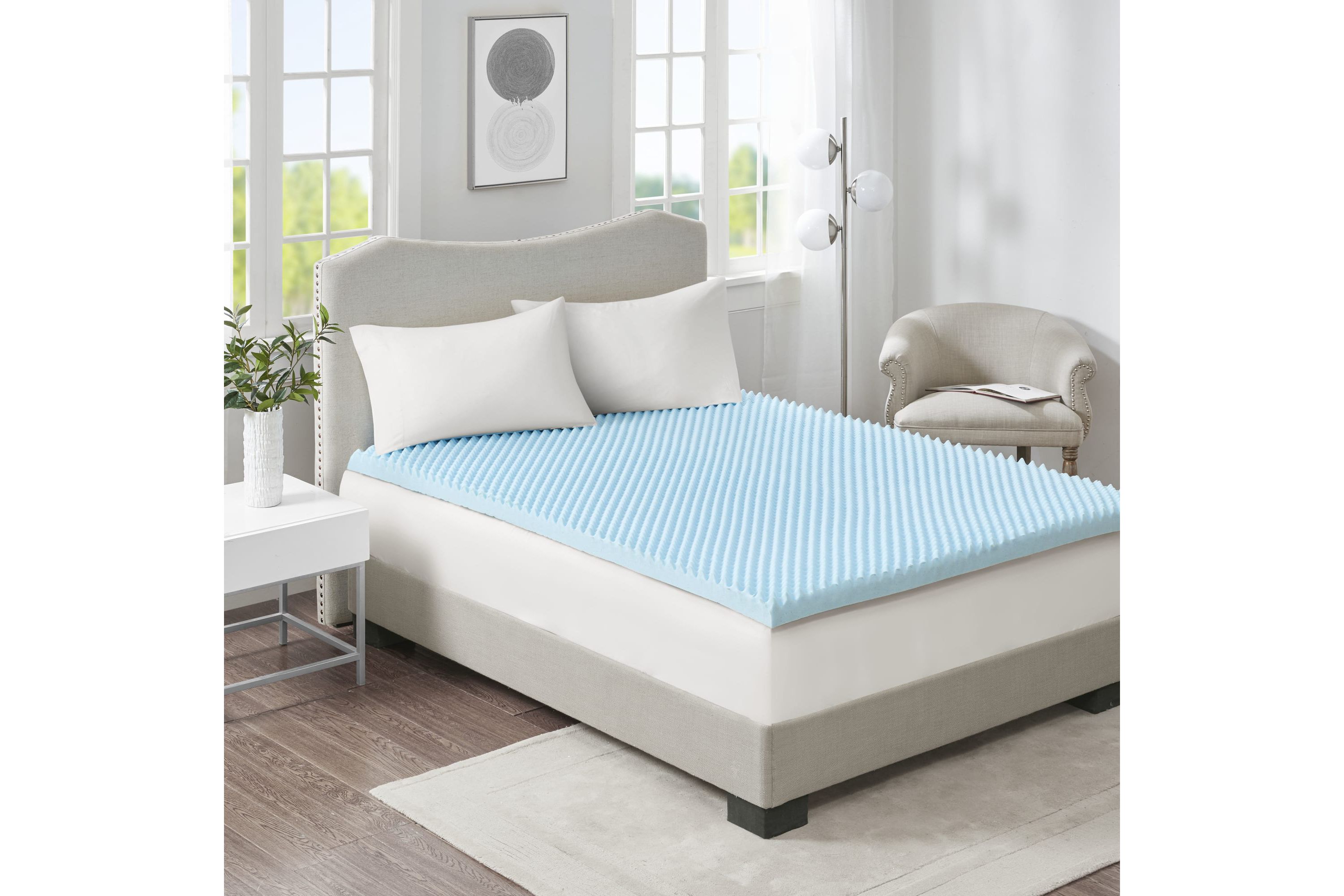 3" Gel Memory Foam All Season Reversible Cooling Mattress Topper
