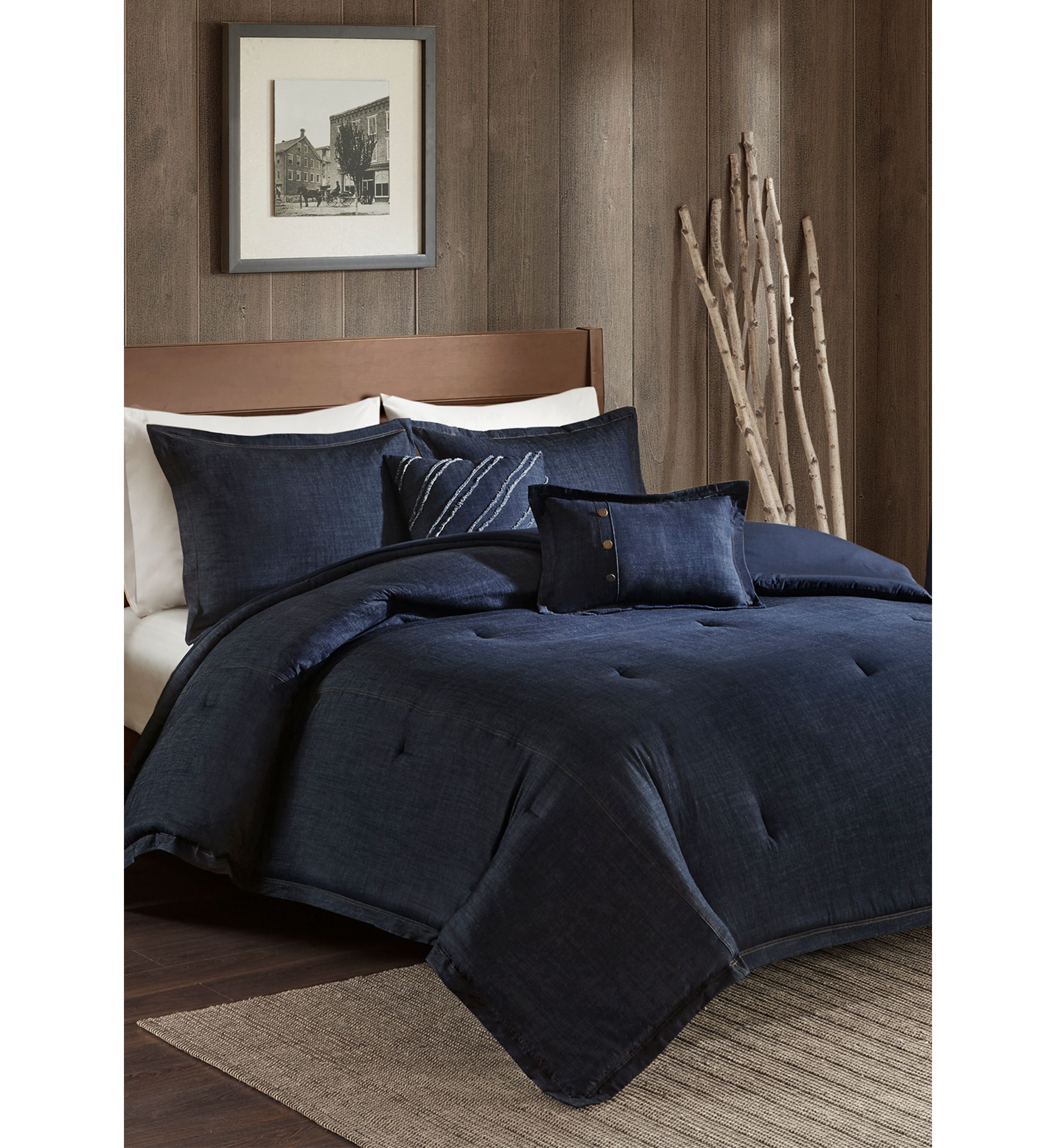 Perry Oversized Denim Comforter Set