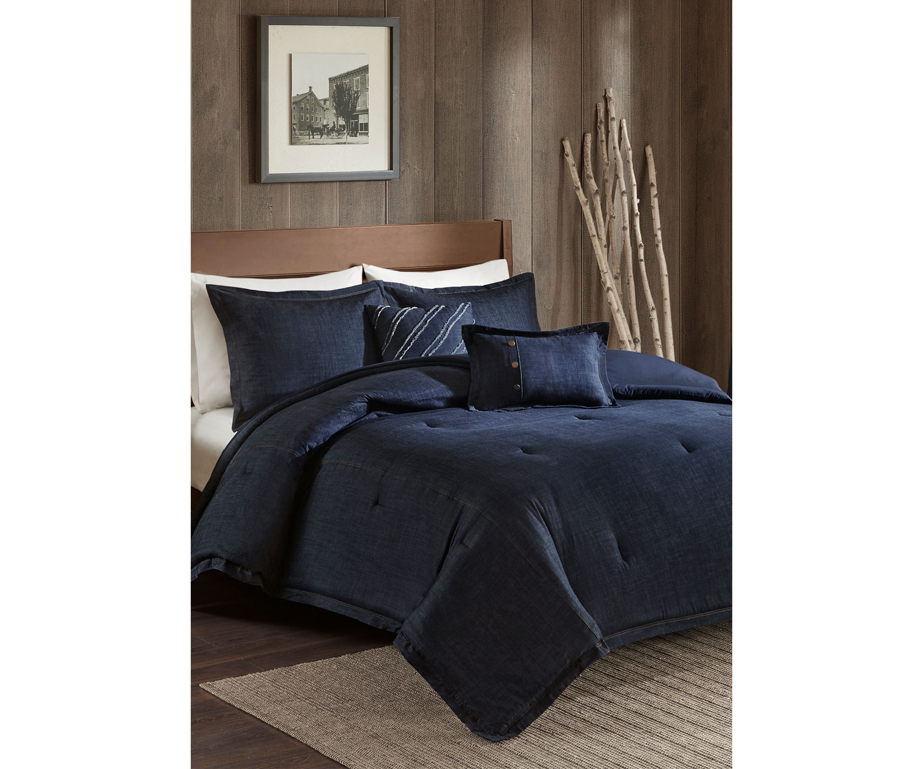 Perry Oversized Denim Comforter Set