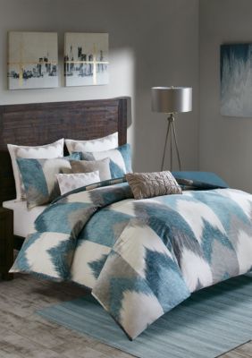 Ink Ivy Alpine 3 Piece Aqua Comforter Mini Set Belk