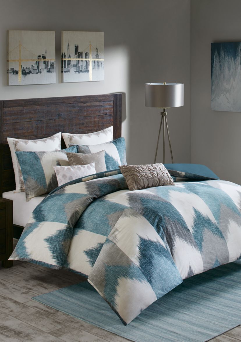Alpine 3-Piece Aqua Comforter Mini Set