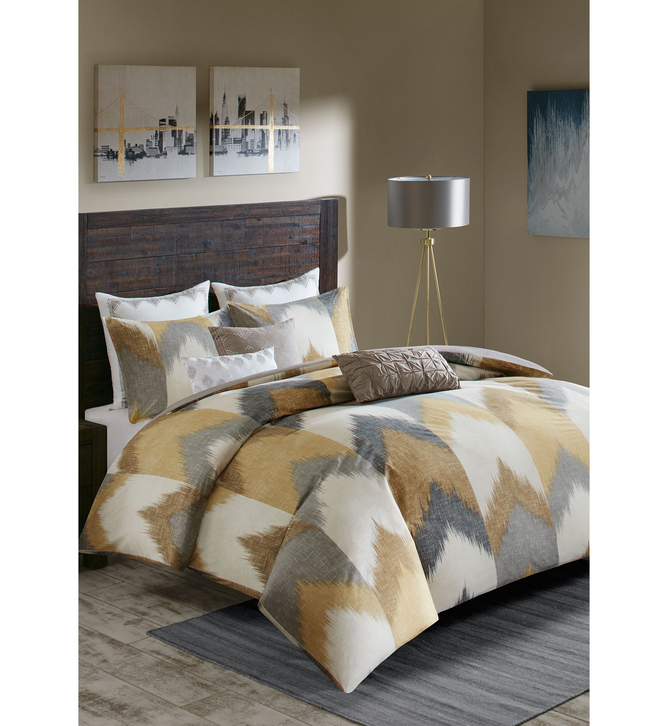 Alpine 3-Piece Yellow Comforter Mini Set