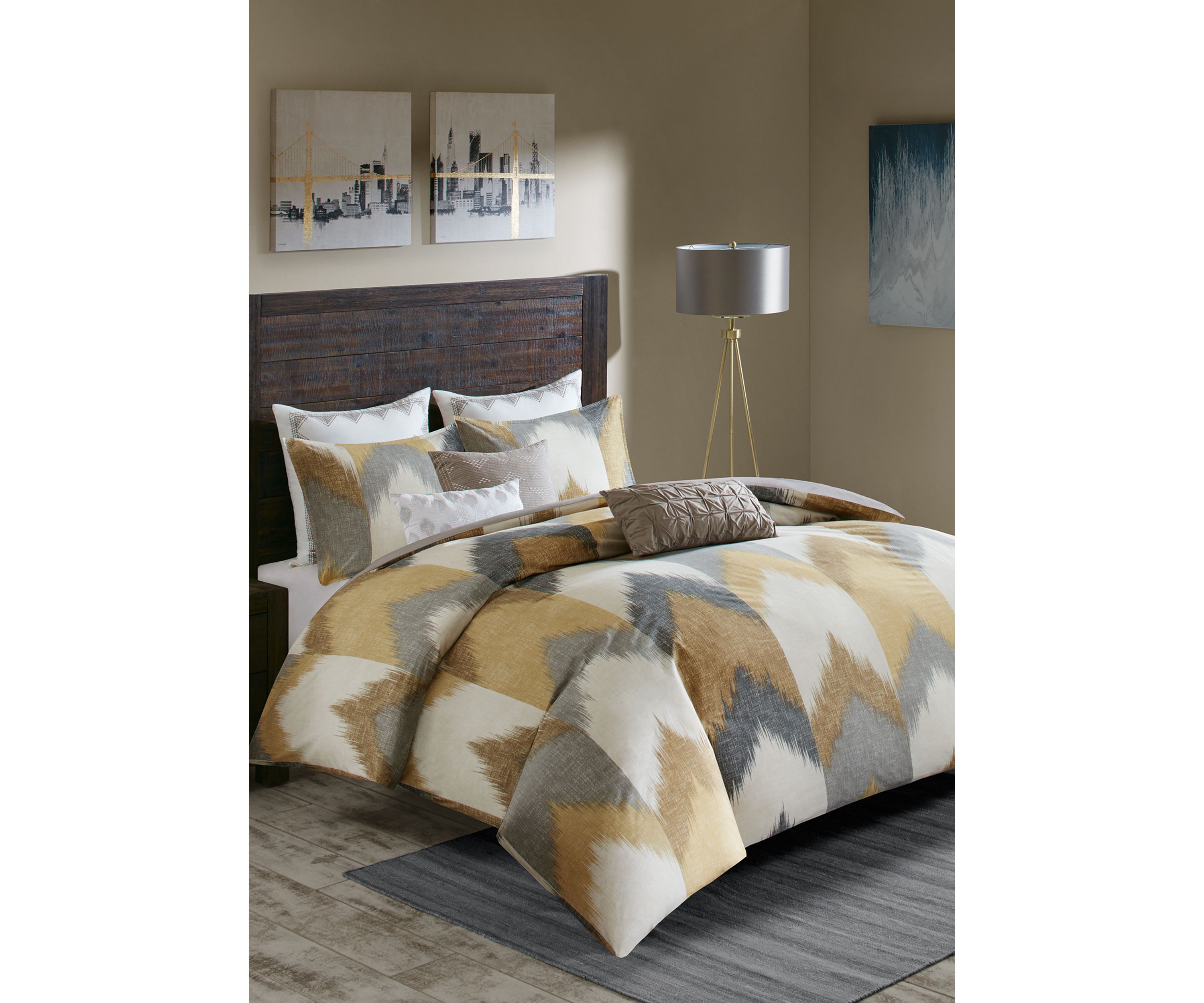 Alpine 3-Piece Yellow Comforter Mini Set