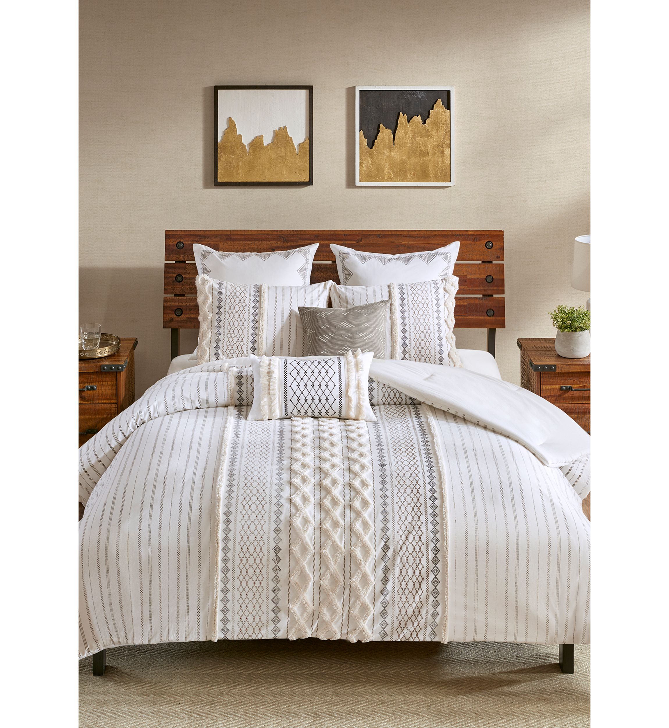 Imani Cotton 3 Piece Comforter Mini Set