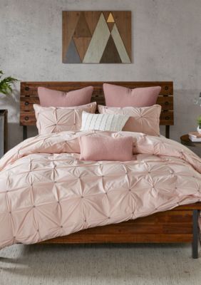 Masie 3 Piece Cotton Blush Comforter Mini Set