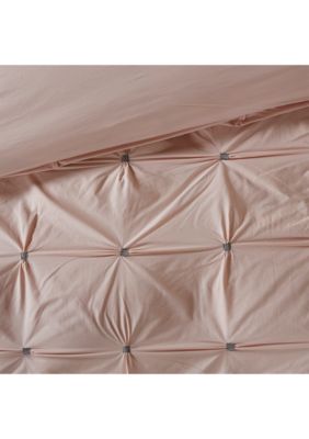 Masie 3 Piece Cotton Blush Comforter Mini Set