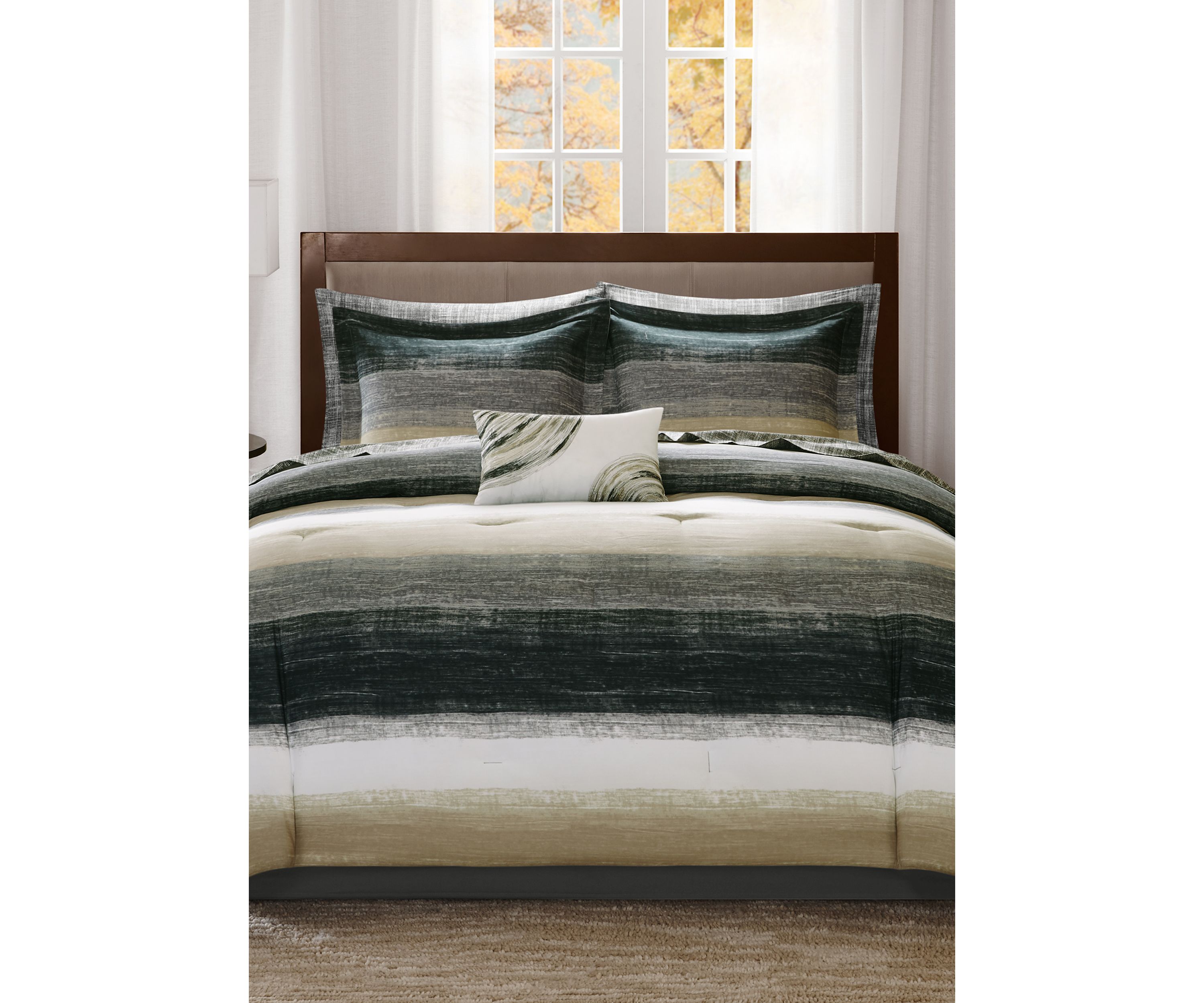 Madison Park Essentials Saben Complete Comforter Set - Taupe