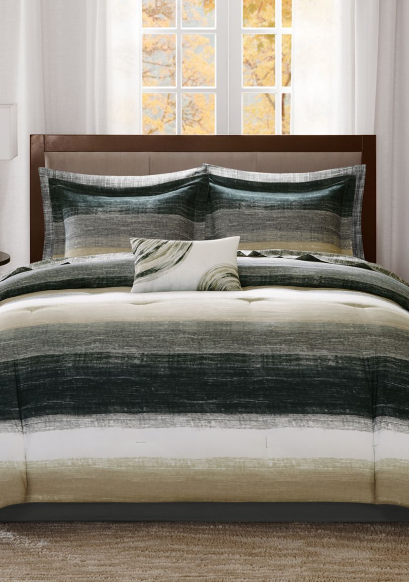 Madison Park Essentials Saben Complete Comforter Set - Taupe