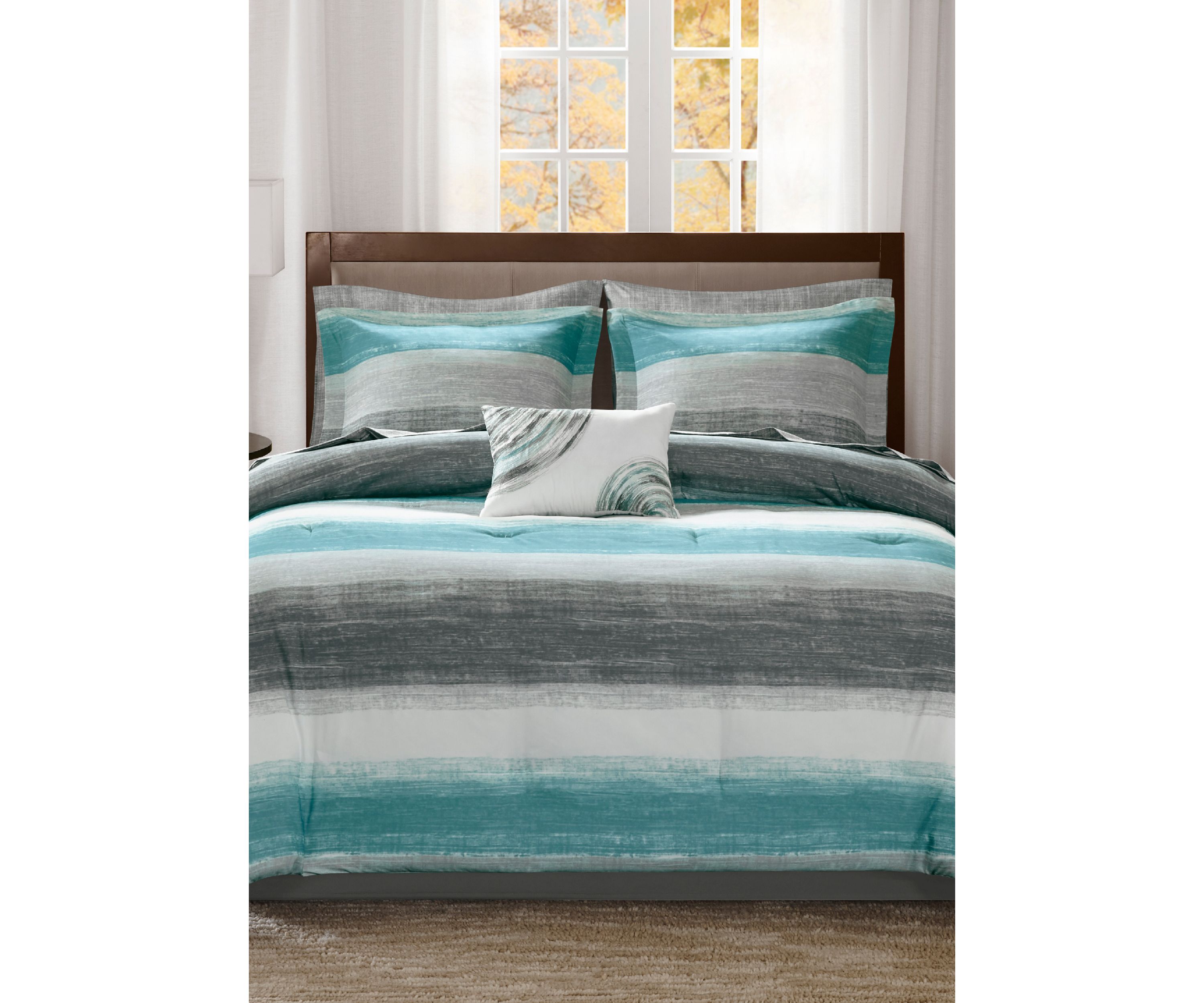 Madison Park Essentials Saben Complete Comforter Set - Aqua