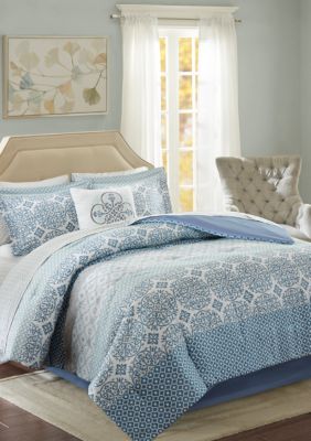 madison park essentials sybil complete comforter set blu