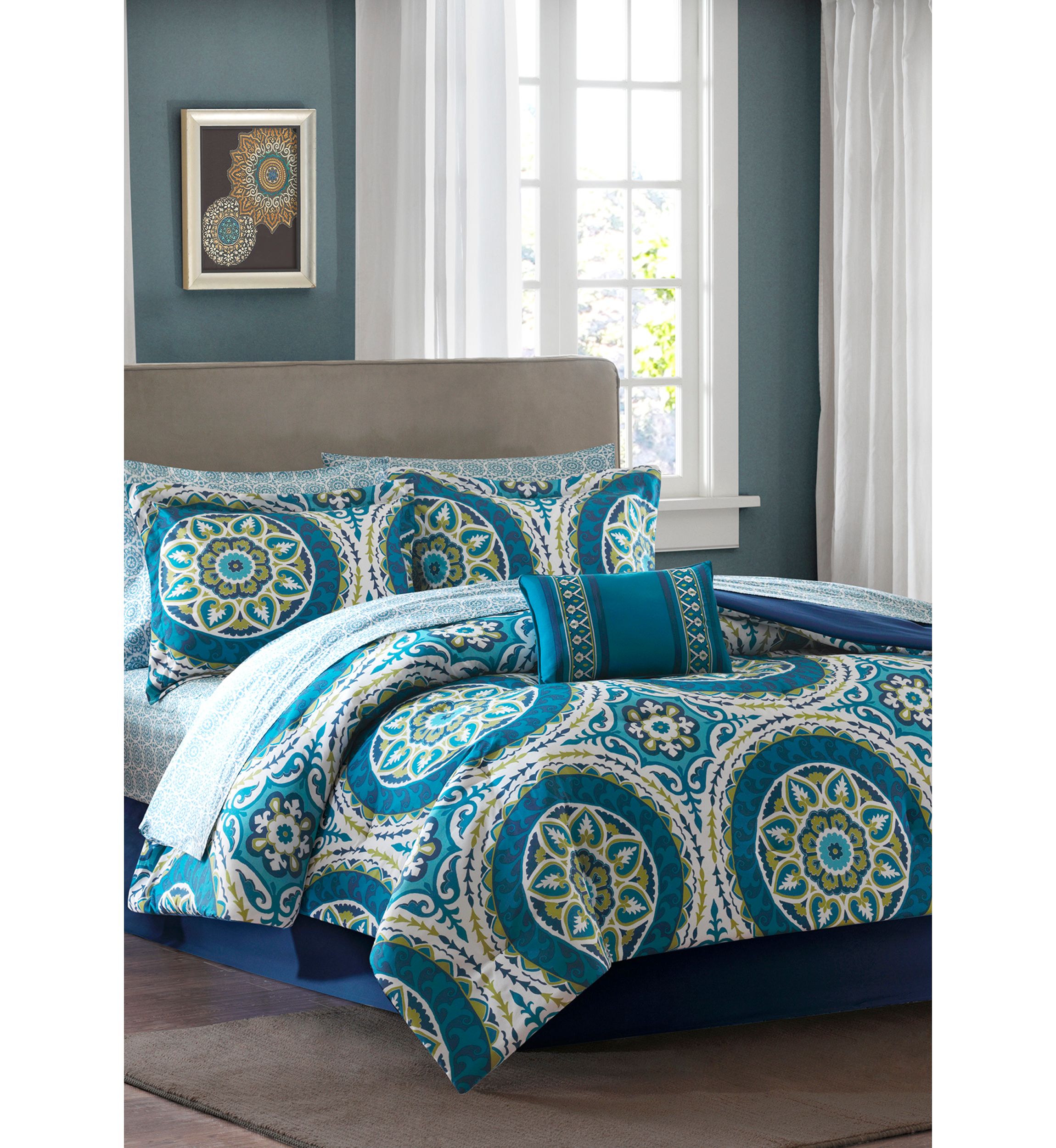 Madison Park Essentials Serenity Complete Comforter Set - Blue