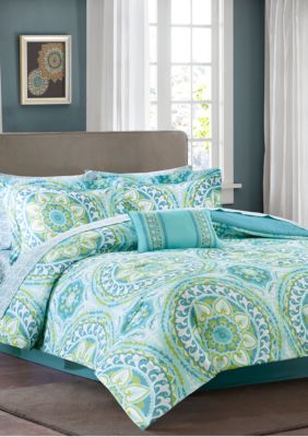 Madison Park Essentials Serenity Complete Comforter Set Aqua Belk