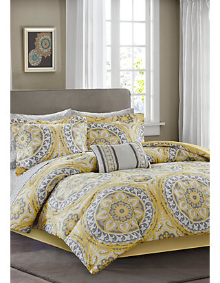 Madison Park Essentials Serenity Complete Comforter Set Yellow