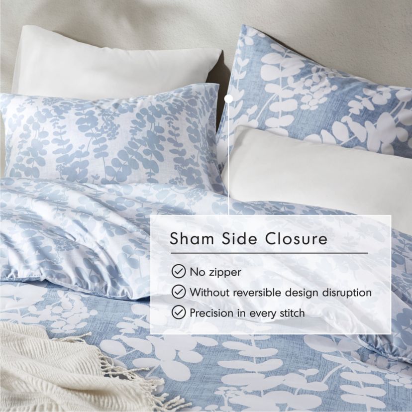 Aria Floral Print Reversible Comforter Set