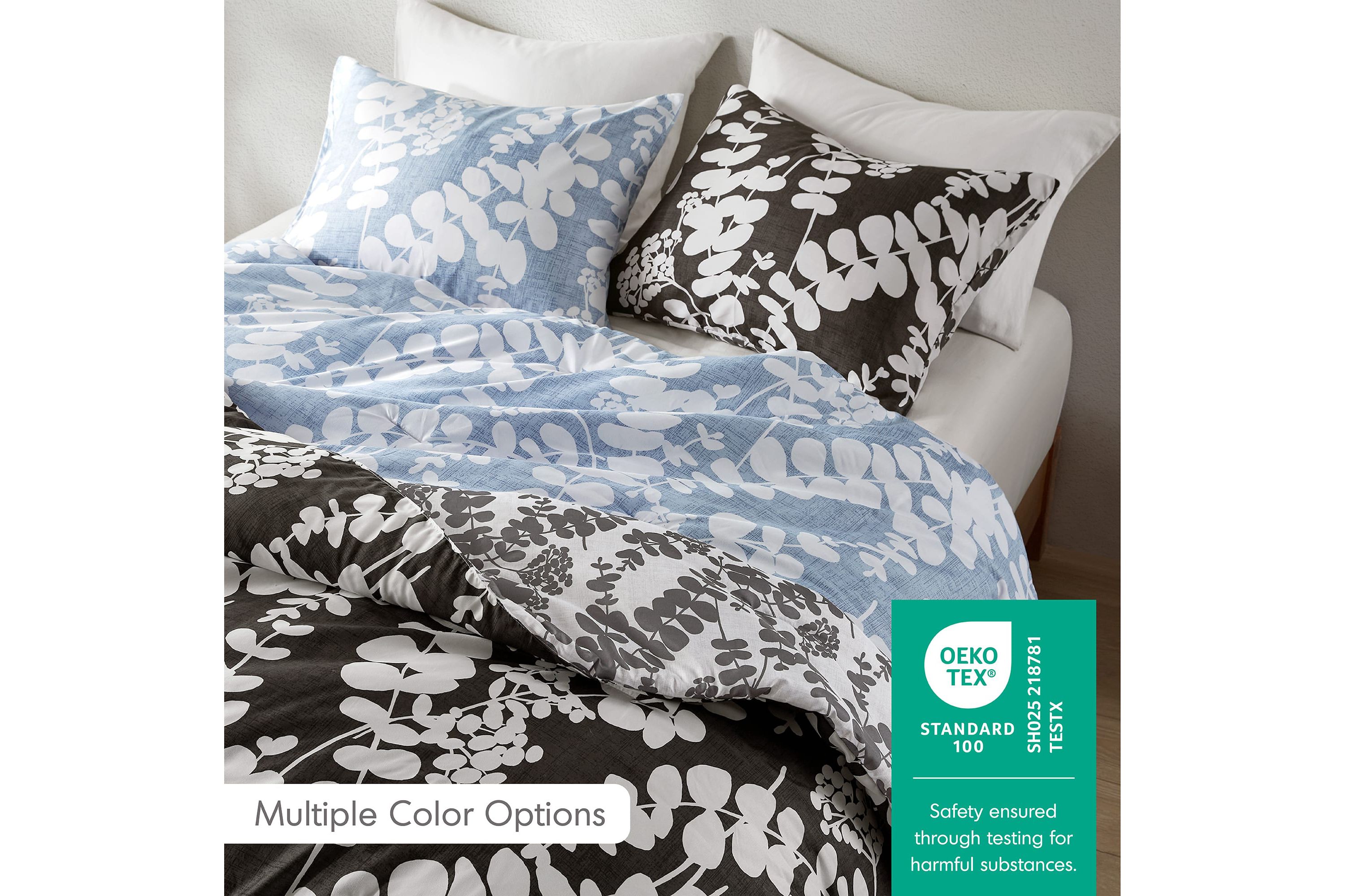 Aria Floral Print Reversible Comforter Set
