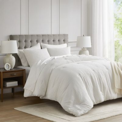 Mina Waffle Weave Textured Comforter Set