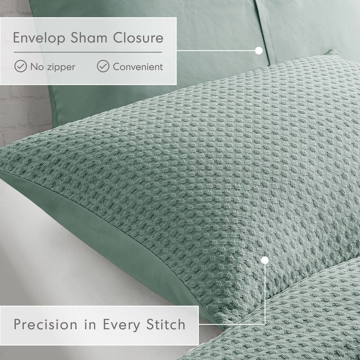 Mina Waffle Weave Textured Comforter Set