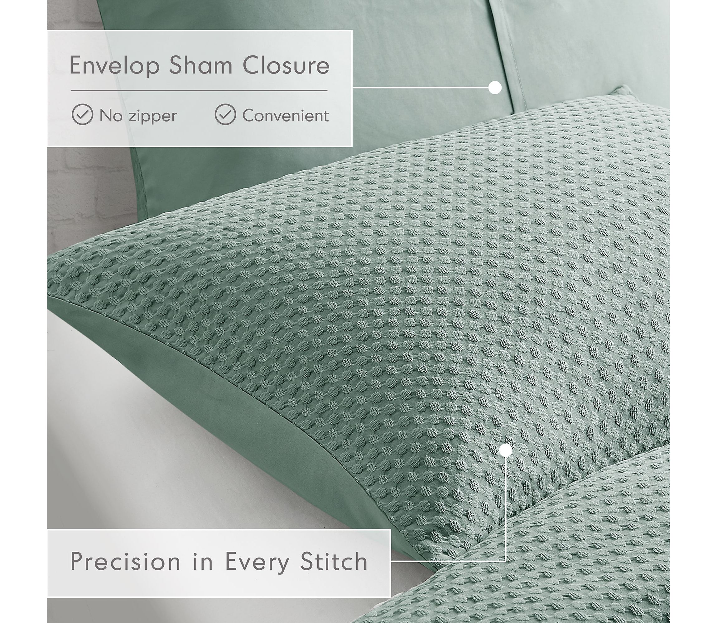 Mina Waffle Weave Textured Comforter Set