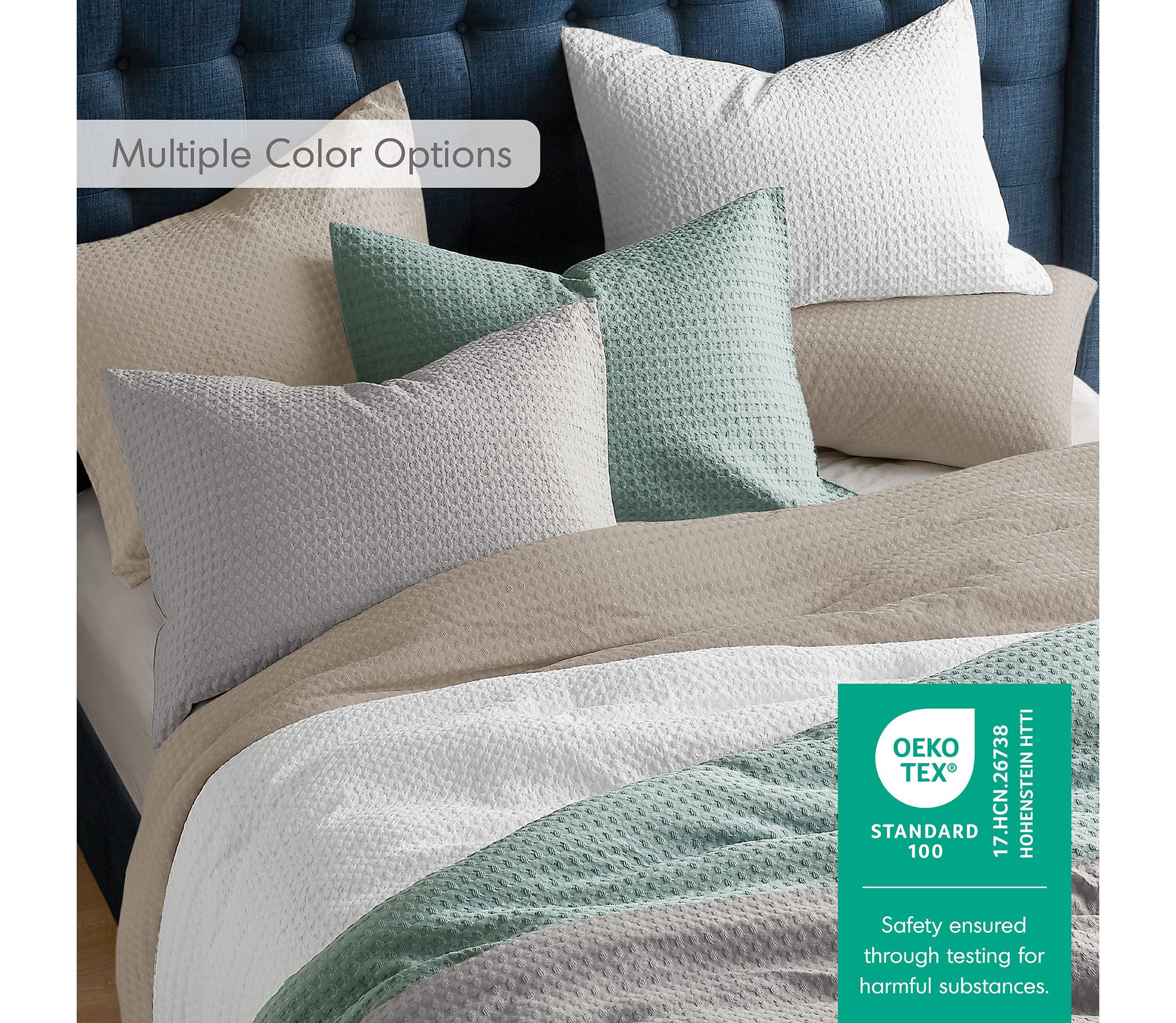 Mina Waffle Weave Textured Comforter Set