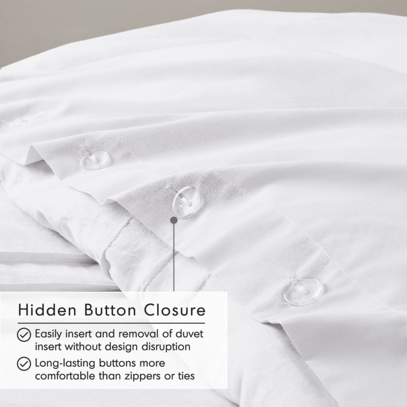 Porter Soft Washed Pleated Duvet Cover Set