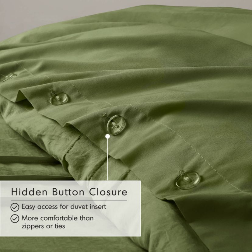 Porter Soft Washed Pleated Duvet Cover Set