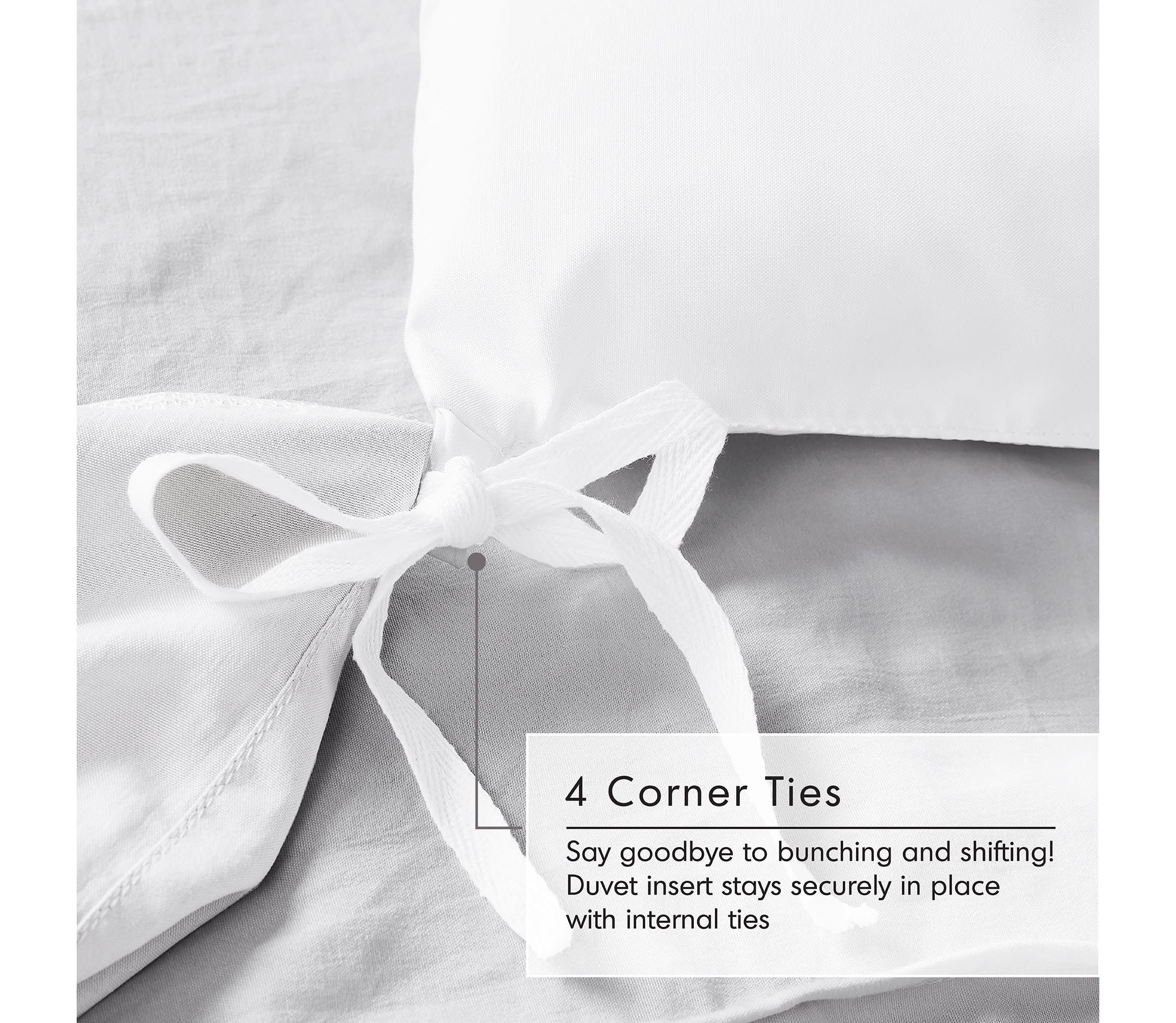 Porter Soft Washed Pleated Duvet Cover Set
