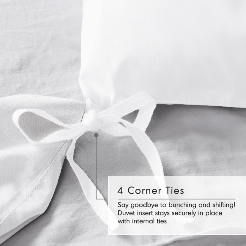 Porter Soft Washed Pleated Duvet Cover Set