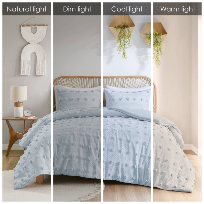 Lucy Clip Jacquard Comforter Set