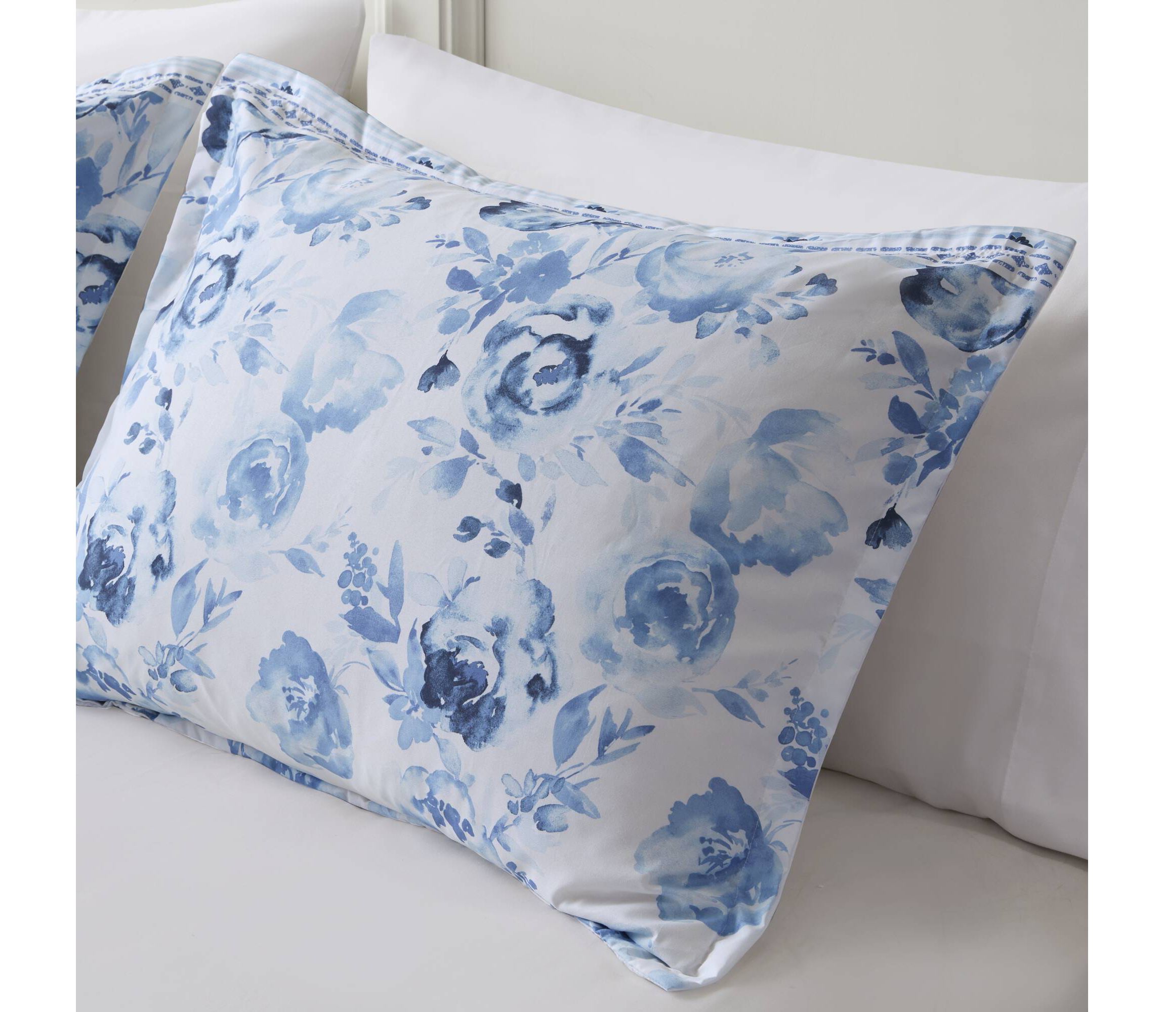 Christa Floral Striped Comforter Set